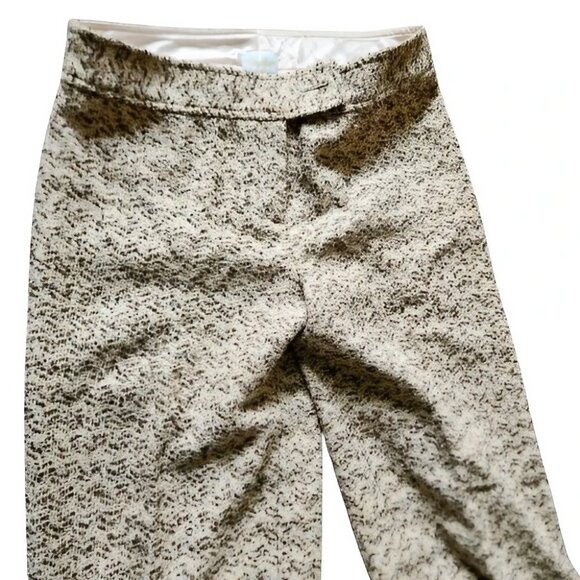 NWOT Y2K Tracy Reese Wool Pants, Wide Leg Trousers, Lined Tweed Cuffed Slacks - Picture 5 of 14